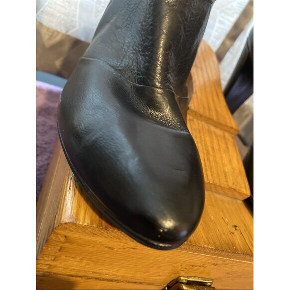 Biala Italian‎ Leather High Heel Booties Women's Shoes Black Size 10 Soft - Picture 8 of 11